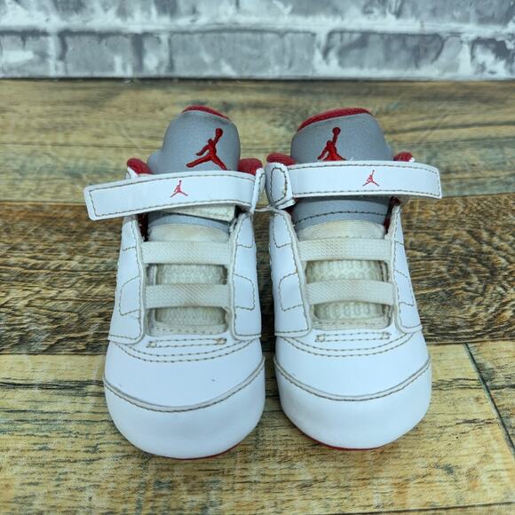 Nike Air Jordan 5 Retro Crib Bootie Fire Red (TD) 2013 552494-100 Baby Size 3C - Picture 3 of 8